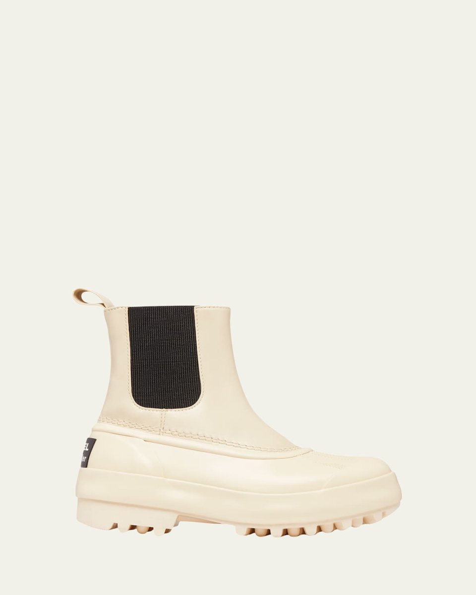 x Proenza Schouler Leather Rubber Chelsea Booties